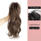 Aosiwig Synthetic Claw Ponytails Wig Long Pony Tail