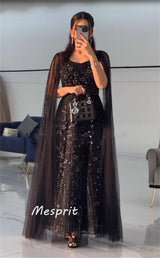 Mesprit Sparkle Elegant Jewel A-Line Beading Paillette /