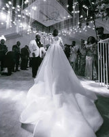 Haute Couture Gorgeous Lvory White Bride Dresses With