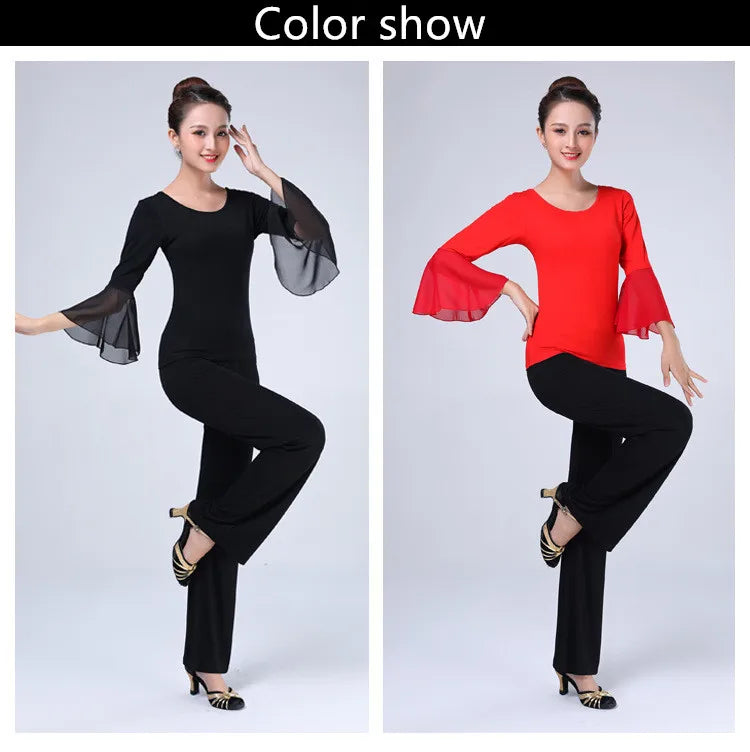 New Autumn Half Sleeve Adult Women International Ballroom