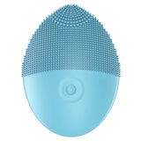 Electric Facial Cleansing Brush Silicone Ultrasonic Vibration