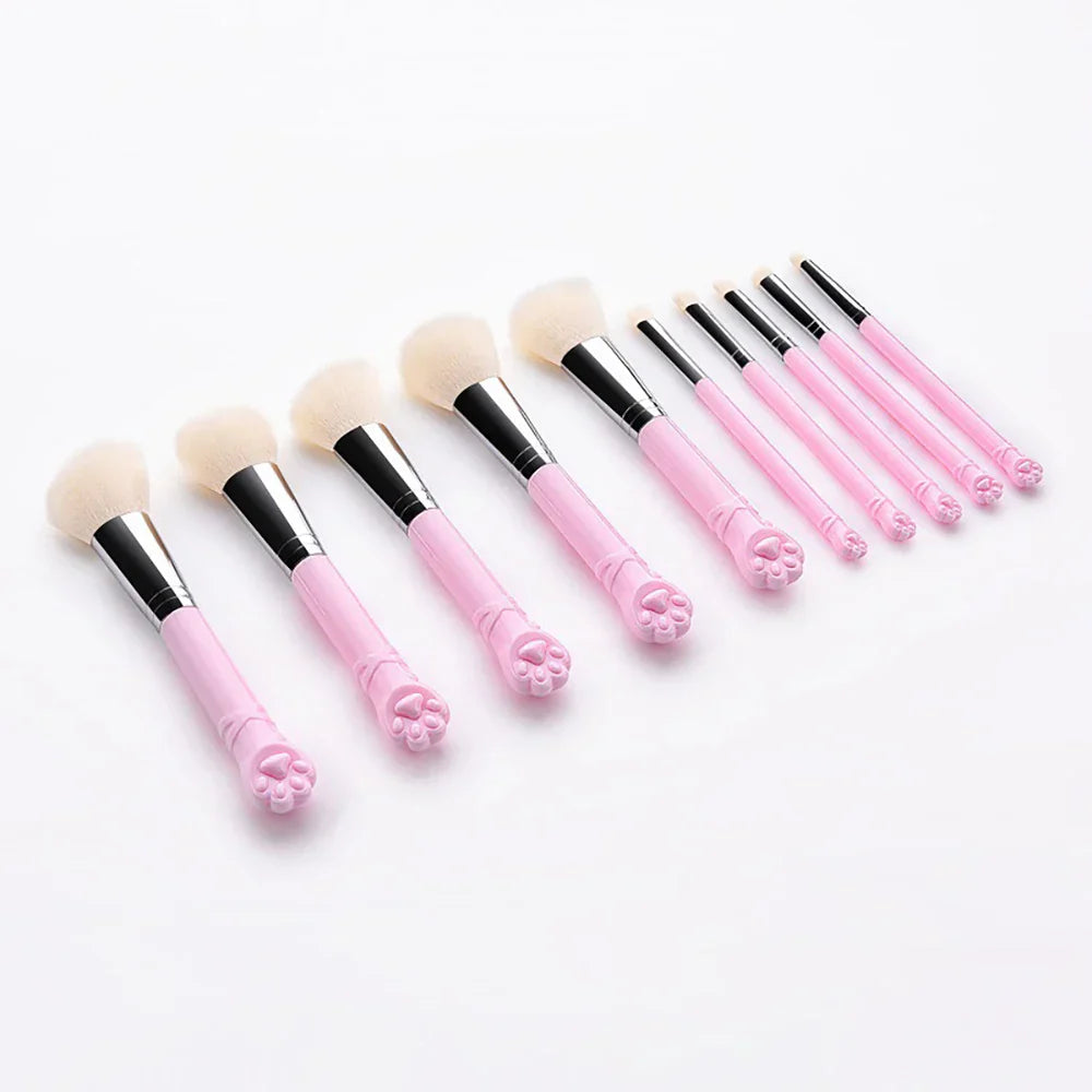 Cute Cat Claw Shape Makeup Brushes