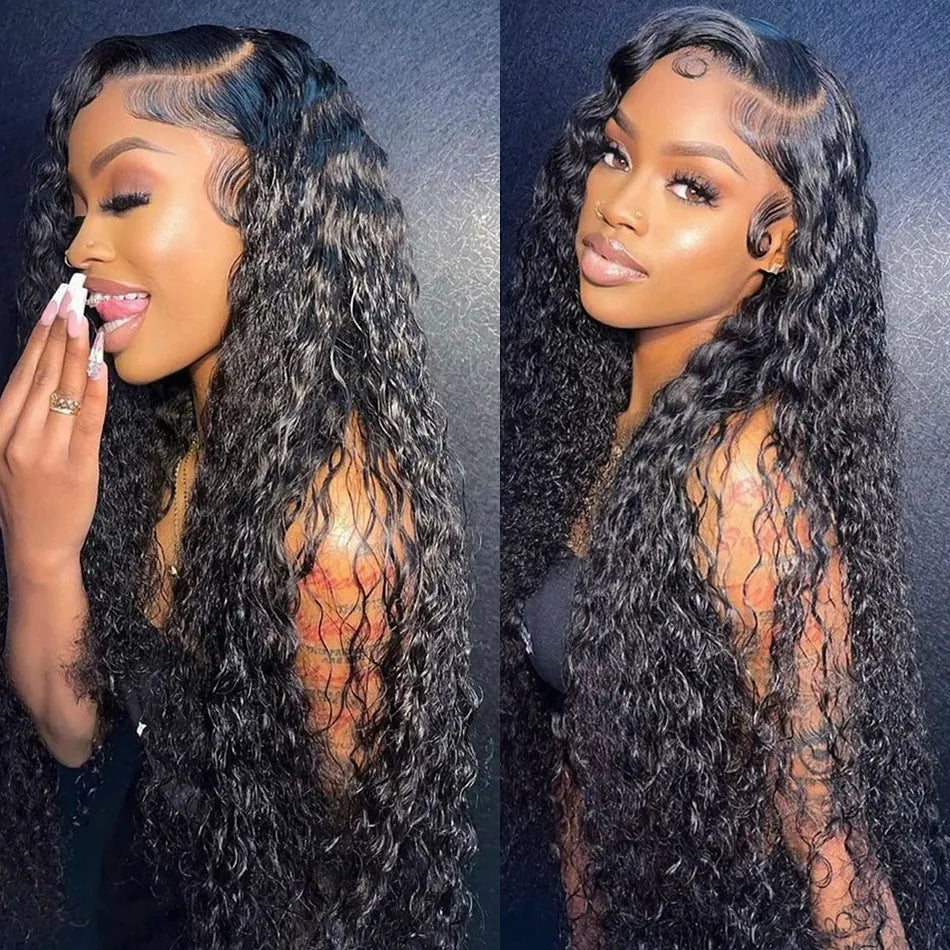 Lace Closure Water Wave Wig 13X6