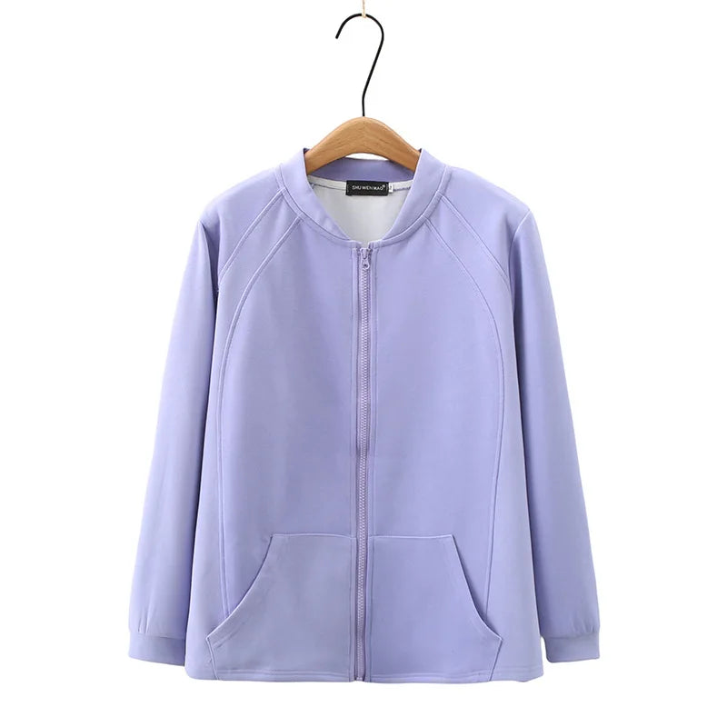Womens Zipper Jacket Autumn Casual Clothing Fashion 3D