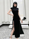 Goth Dark Romantic Gothic Velvet Aesthetic Dresses Vintage