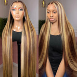 Hairinside Straight Highlight Wigs Human Hair