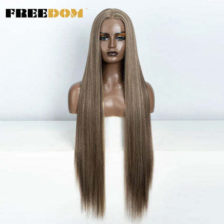 Freedom Synthetic Lace Frontal Wig For Women Long