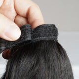 Wrap Around Ponytail Human Hair Brazilian Straight Pony