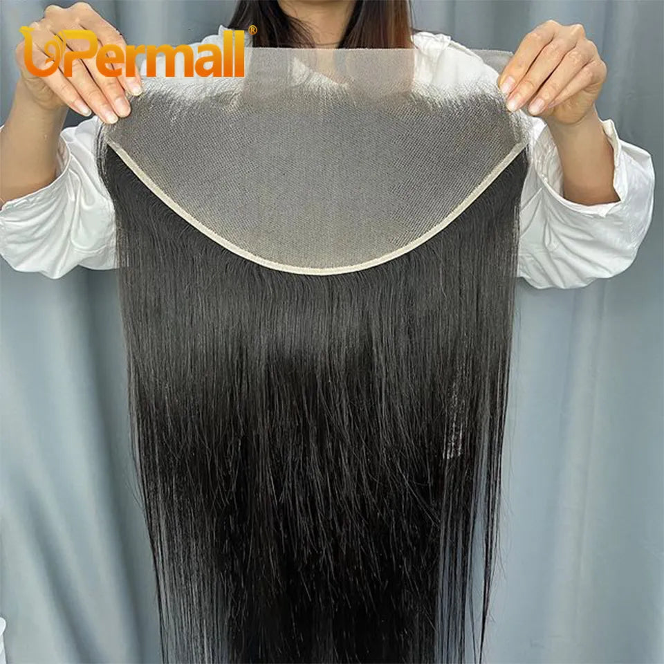 Upermall X Lace Frontal Straight Pre Plucked Swiss