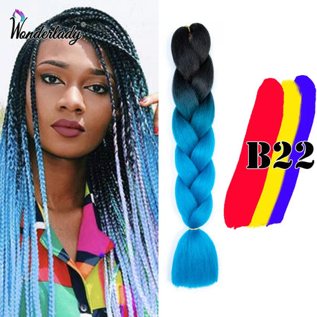 Wonderlady Color Long Colored Braiding Hair Jumbo Braids