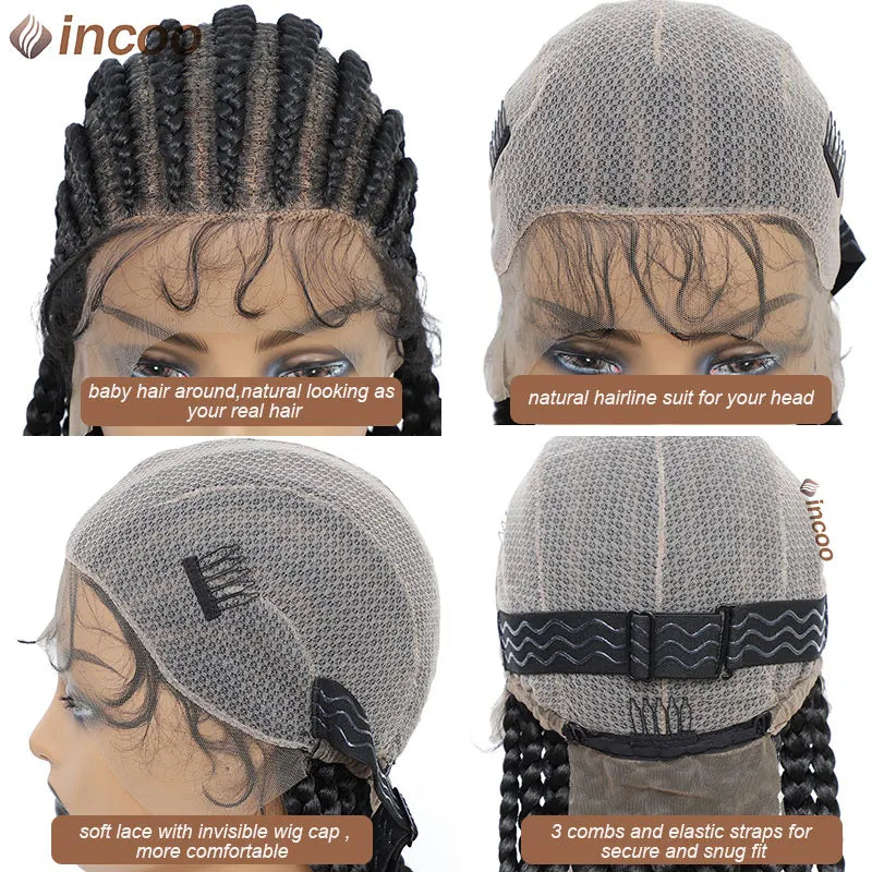 Cornrow Twisted Braided Wigs Ombre Blonde Passion Twists