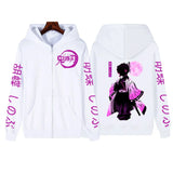 Kochou Shinobu Women Zip Hoodies Winter Autumn Casual