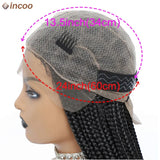 Cornrow Box Braided Wigs Long Jumbo Knotless African