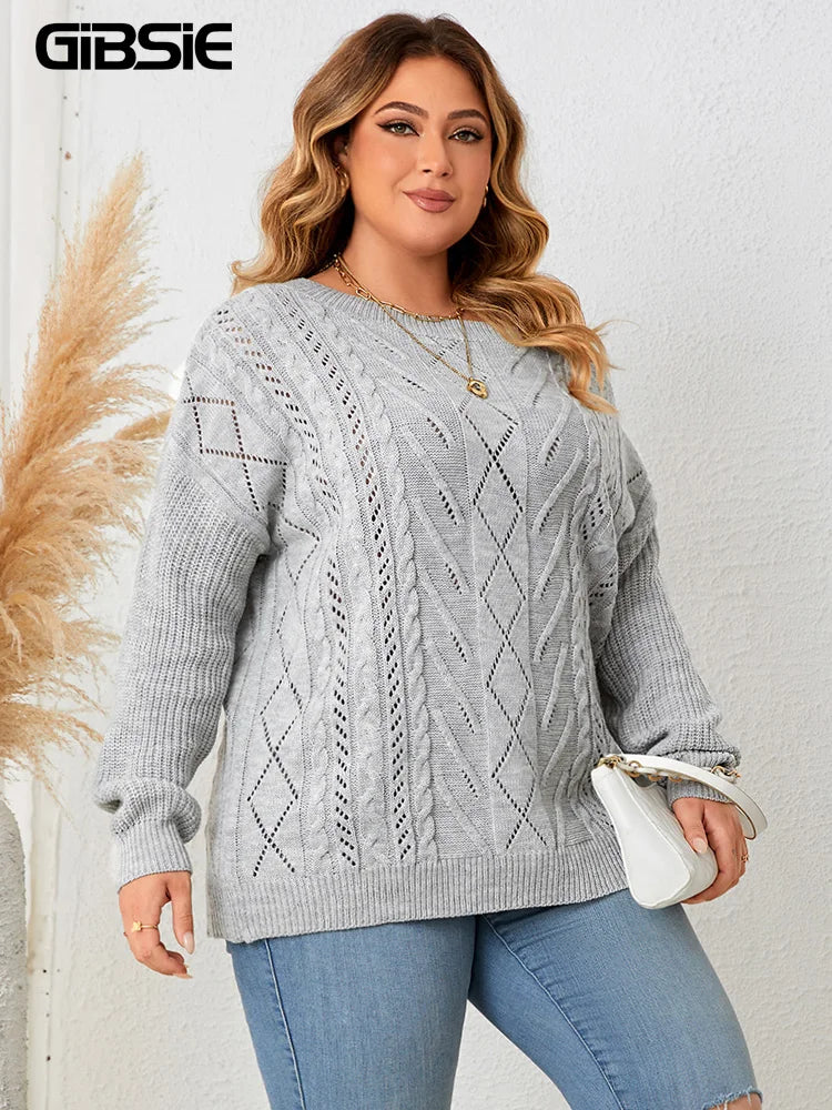 Gibsie Off Shoulder Long Sleeve Sweaters Women New