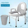 Foldable Elderly Toilet Seat Chair Height Adjustable Adult