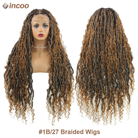 Boho Full Lace Front Wig Knotless Box Braided