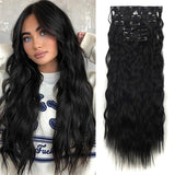 Long Curl Wave Clip In Hair Extensions Pcs/Set