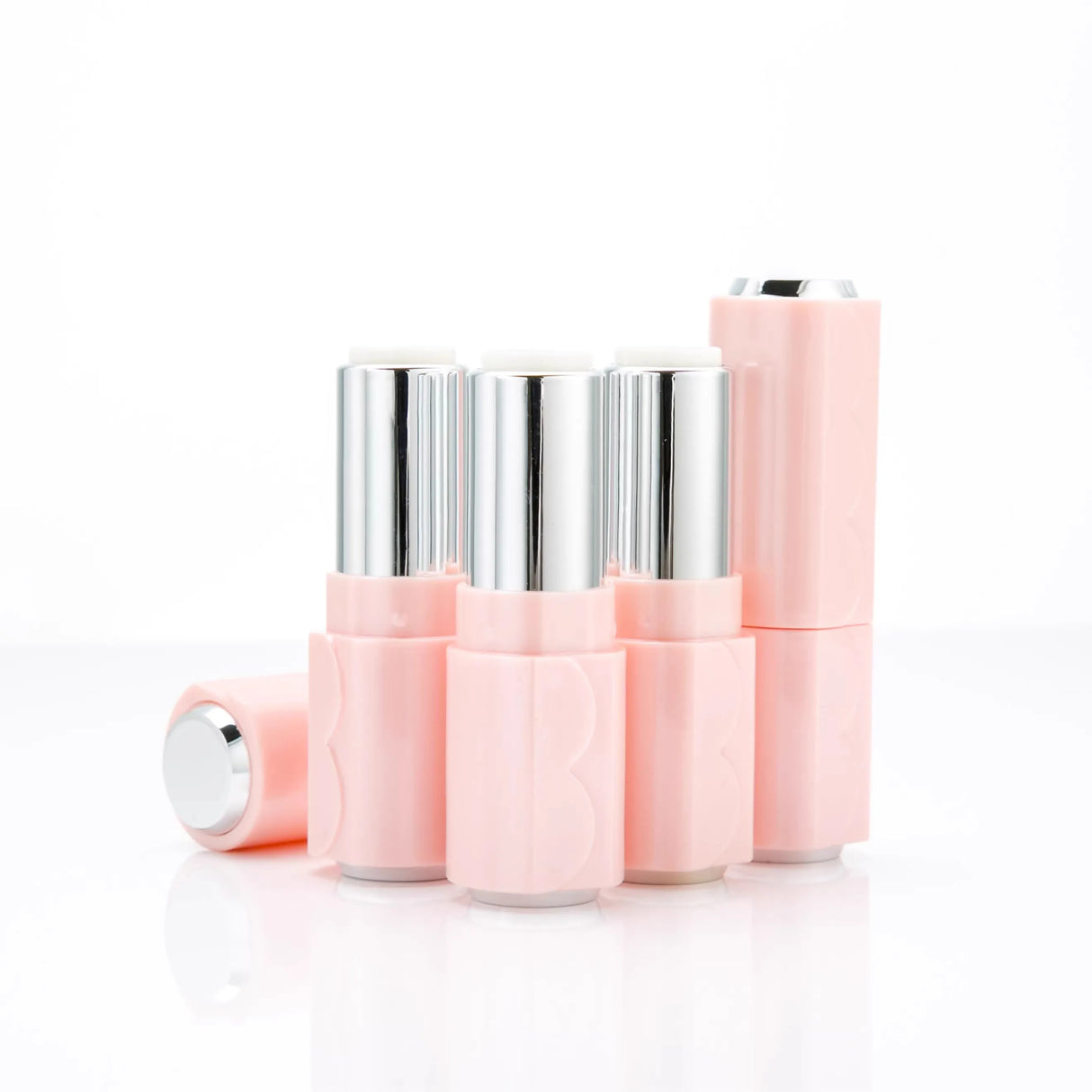 Pink Lipstick Tube Diy Round Lip Balm