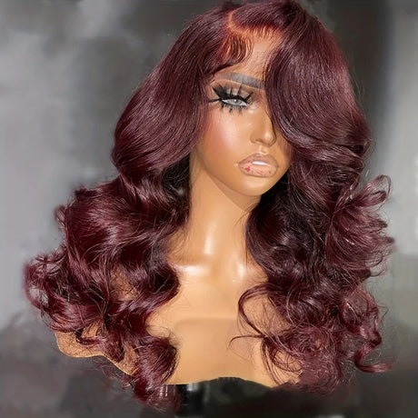 Body Wave J Burgundy X Lace Front