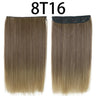 Hair Extensions No Clips Synthetic Fake Hair Ombre