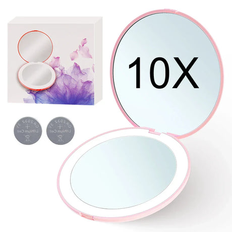 Mini Portable Folding Travel Pocket Makeup Mirror With