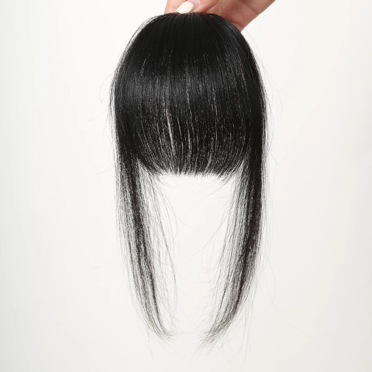 Human Hair Bangs Natural Black Brown French