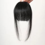 Human Hair Bangs Natural Black Brown French