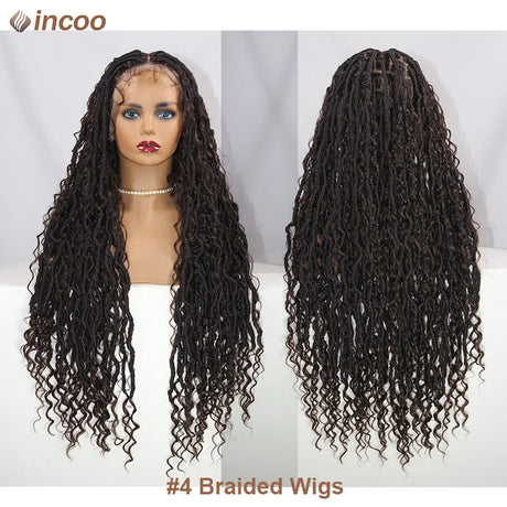 Synthetic Full Lace Front Wigs Locs Braided