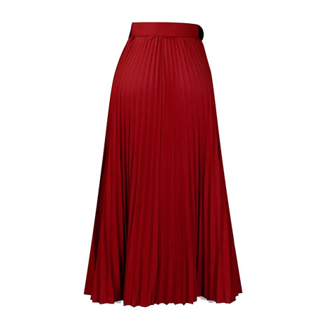 Casual Elegant Solid Color Waistband High Waist Skirt