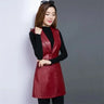 Faux Leather Vest Women' Clothing Pu Autumn Jacket