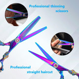Colorful Hairdressing Scissors Set, Hair Cutting Scissors
