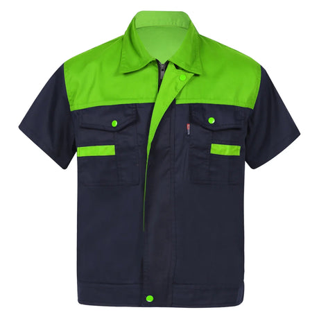 Men Women Short Sleeve Work Coat Workshop Shirts