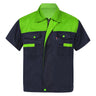 Men Women Short Sleeve Work Coat Workshop Shirts