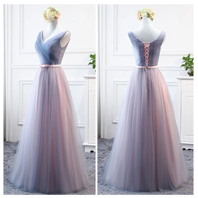 Elegant Chiffon Long Prom Evening Guest Dresses For