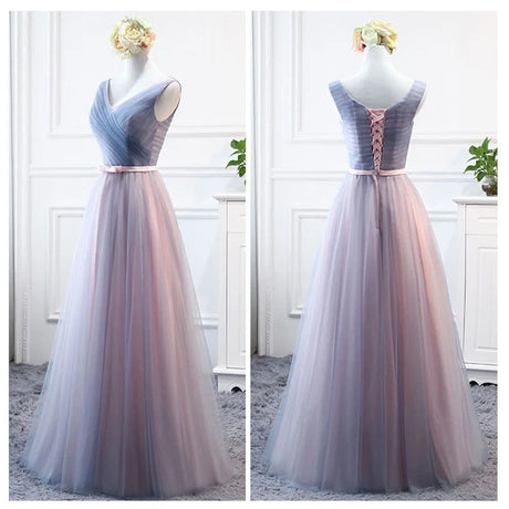 Elegant Chiffon Long Prom Evening Guest Dresses For