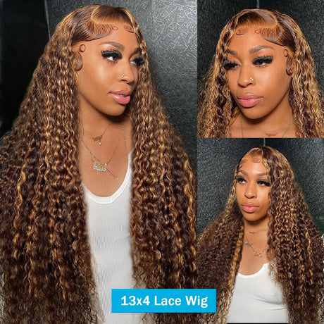 Densisty X Highlight Ombre Deep Wave Lace Frontal