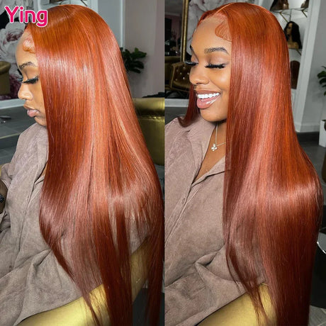 Ying Bone Straight Ginger Orange Brown X Lace