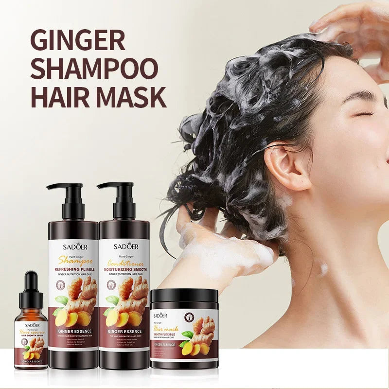 Ginger Shampoo Conditioner Mask Promote Hair Growth And