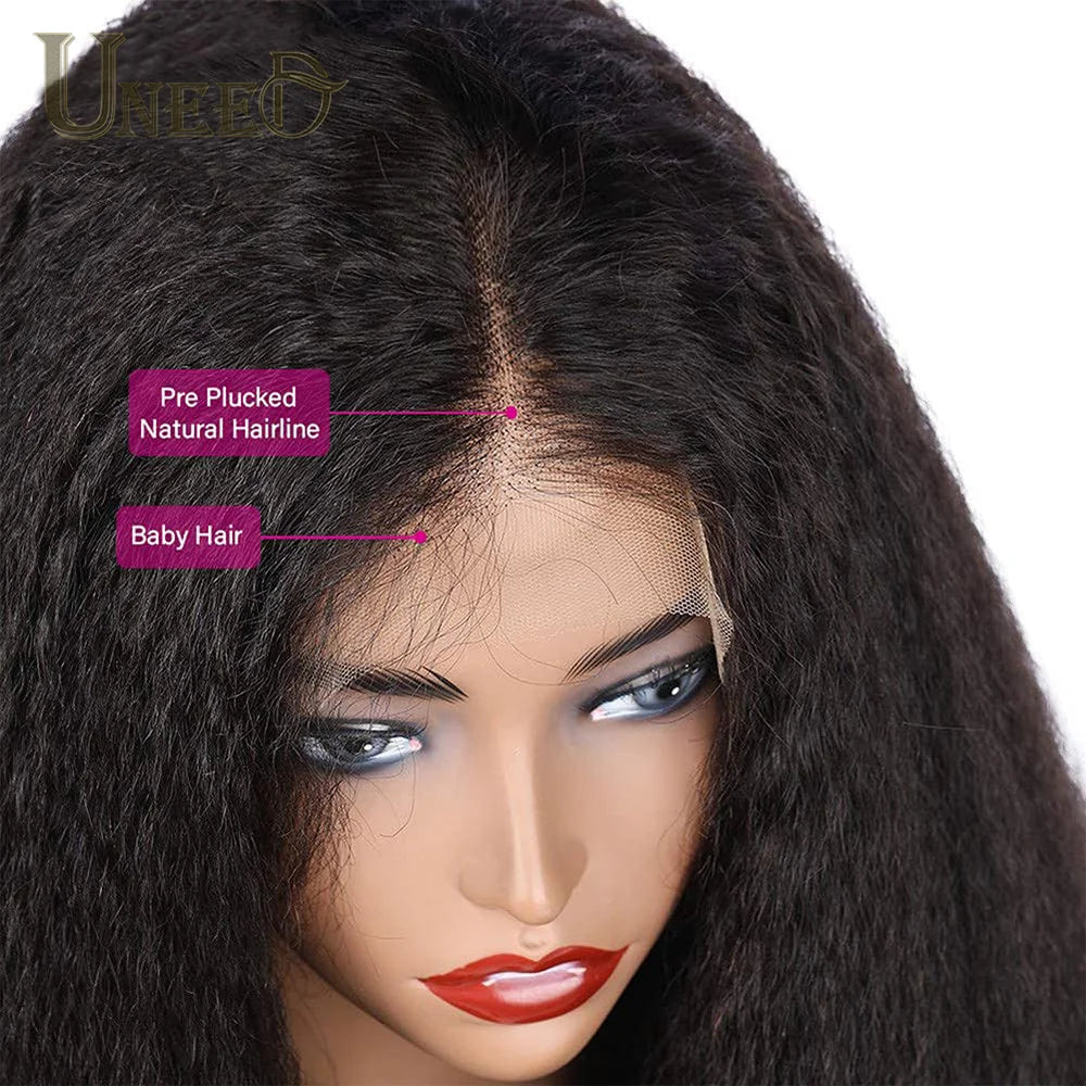 Yaki Kinky Straight Lace Front Human Hair