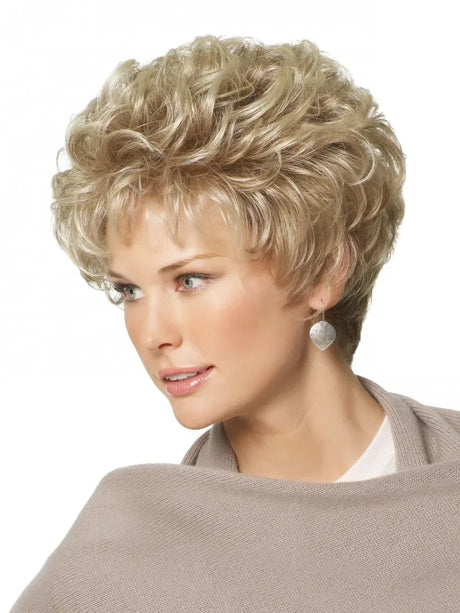 Women'S Fashion Short Synthetic Wigs Pixie Cut Blonde