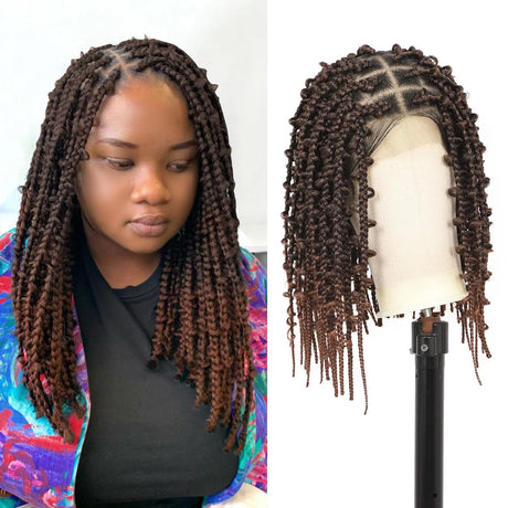 Short Knotless Box Braided Wigs For