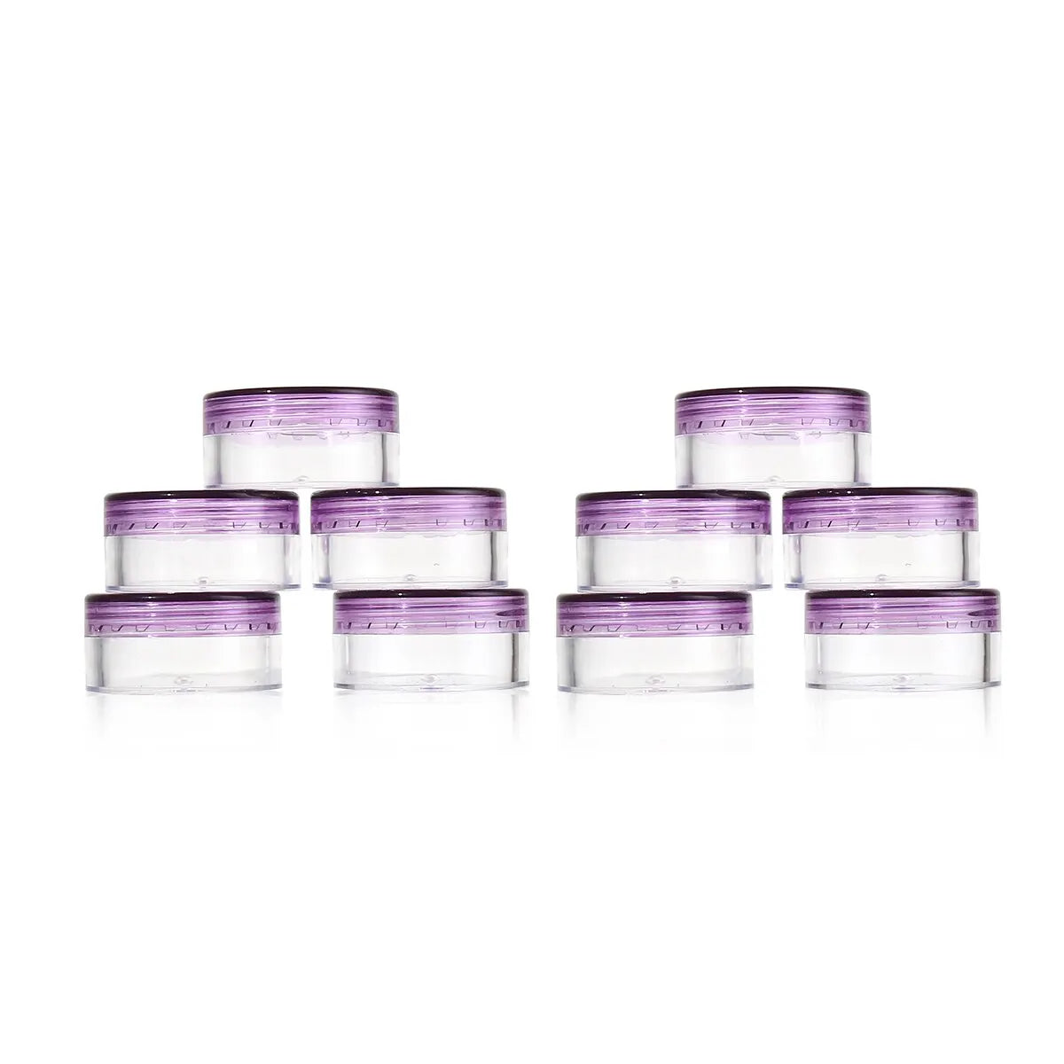 G Round Clear Jars With Screw Cap Lid