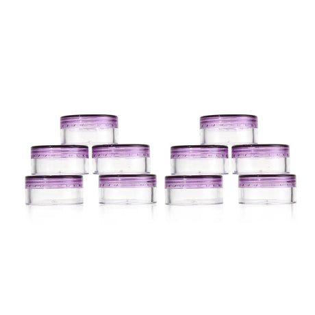 G Round Clear Jars With Screw Cap Lid