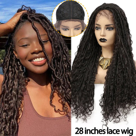 Tress Goddess Faux Locs Wigs Long Braided Lace