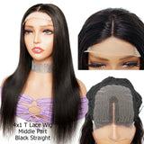 Brown Black Human Hair Wig For Women Lace