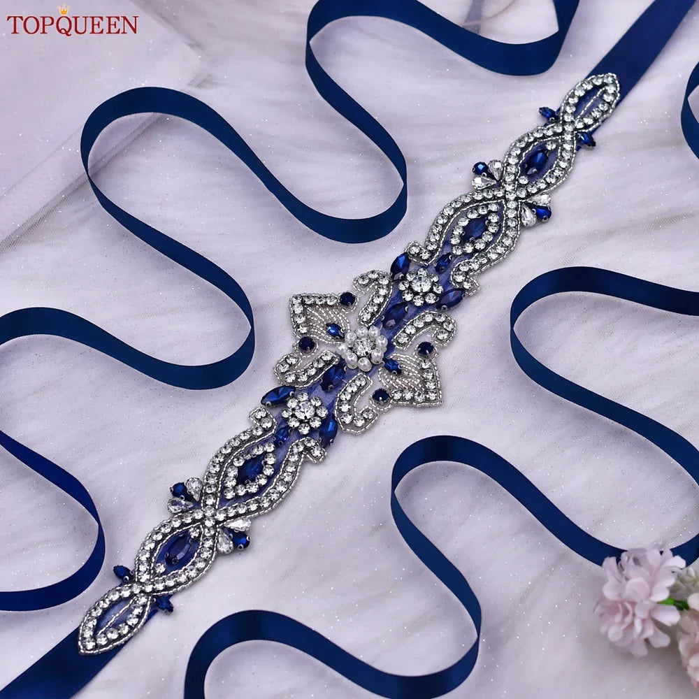 Topqueen Formal Occasion Woman Belt Diamond Handmade Belt