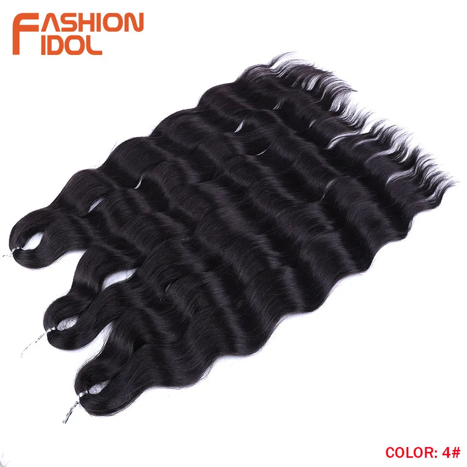 Fashion Idol Lena Hair Synthetic Deep Wave Braiding