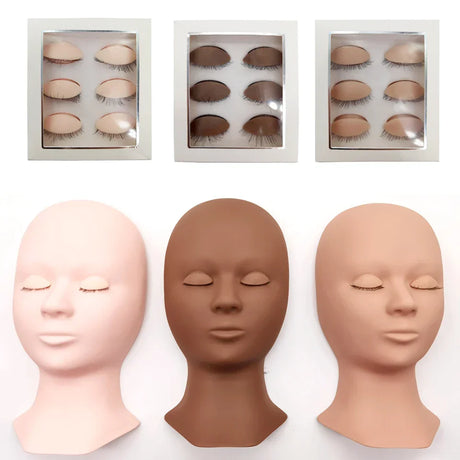 Training False Eyelash Practice Lash Silicone Mannequin Model