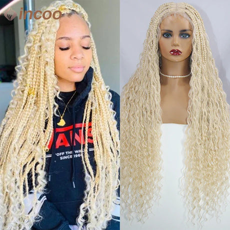 Full Lace Front Boho Box Braided Wigs