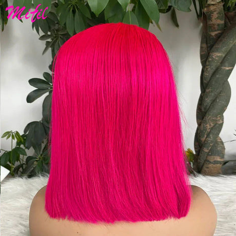 Hd Short Highlight Red Burgundy J Bob Wig